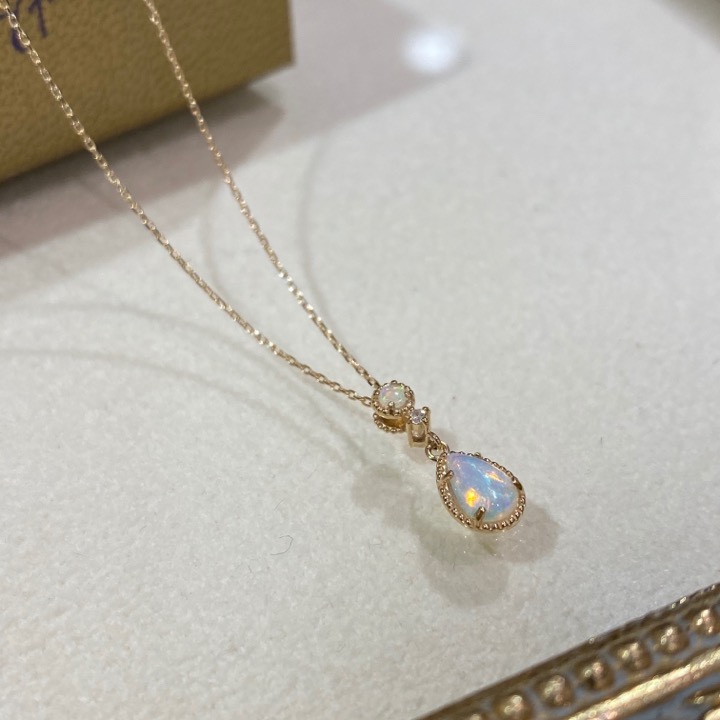 Sirena Azzurro オパール ネックレス K 極美品